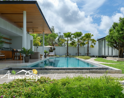 4 Bedroom Luxury Pool Villa with big Garden